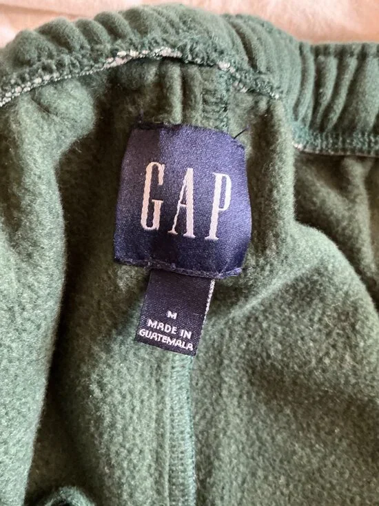 GAP VintageSoft Baggy Wide-Leg Sweatpants, green (M) - Picture 3 of 4